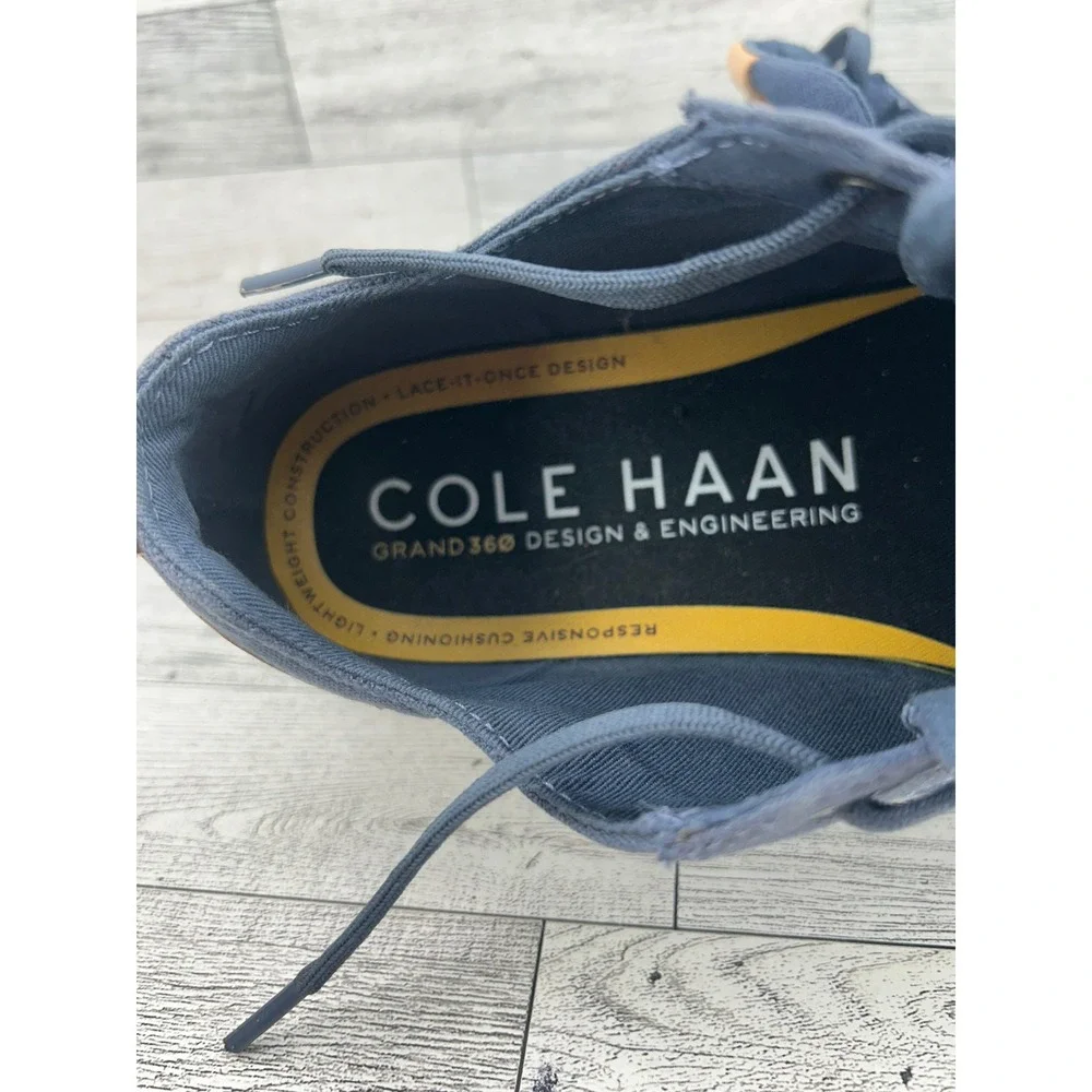 Cole Haan GrandPro Rally Canvas Court Sneakers Navy Blue Men Sz 8M C34716